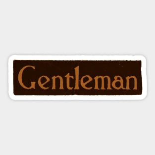 Gentleman Sticker